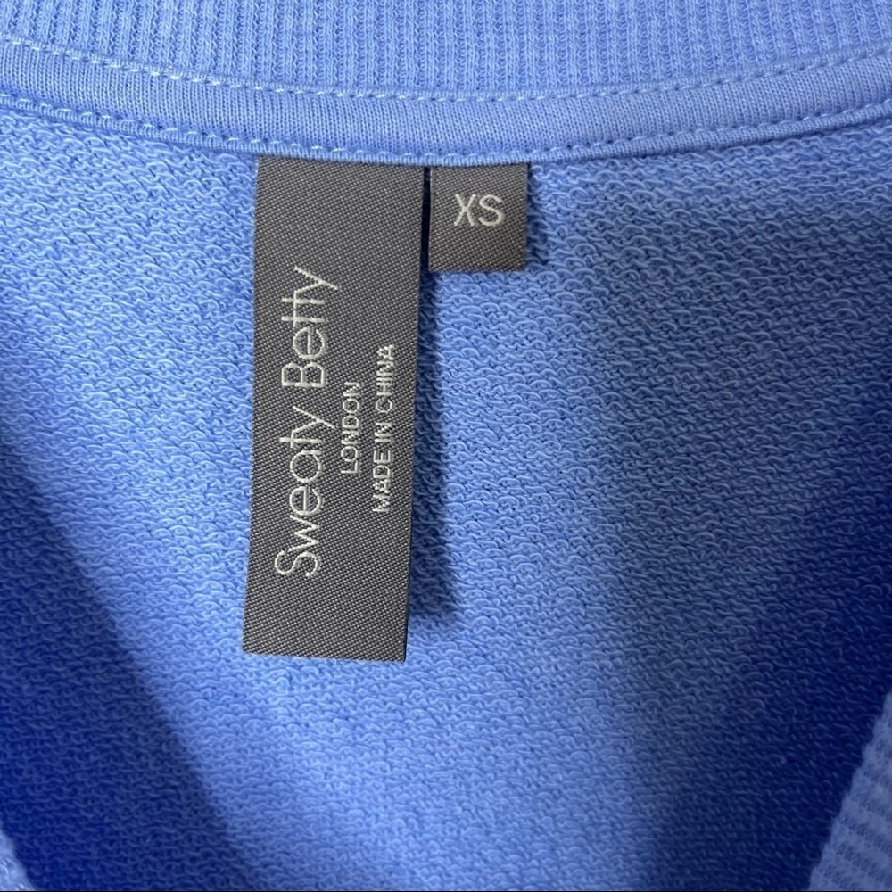 Sweaty Betty Cotton Essentials T Shirt Dress Periwinkle Blue Size XS Crewneck - Picture 6 of 8
